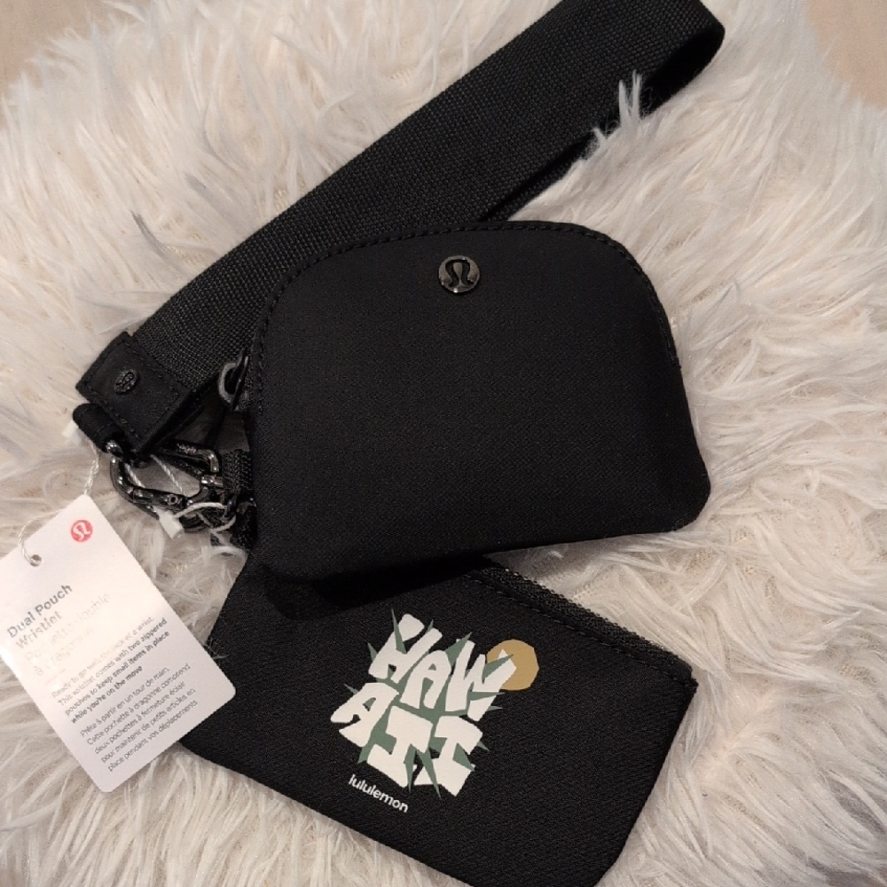 lululemon athletica Black Clutch and Wristlet Set